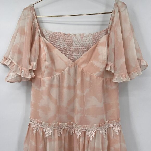 Sachin & Babi Melanie Pink Shibori Dress NWT - Picture 5 of 13